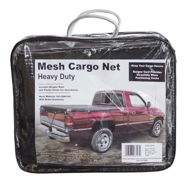 Sportsman Heavy Duty Mesh Truck Bed Cargo Net Cover 4 ft. x 6 ft CNET46